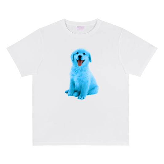 blue dog T-shirt