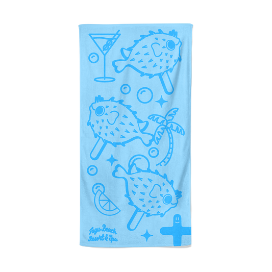 Fugu Beach Towel