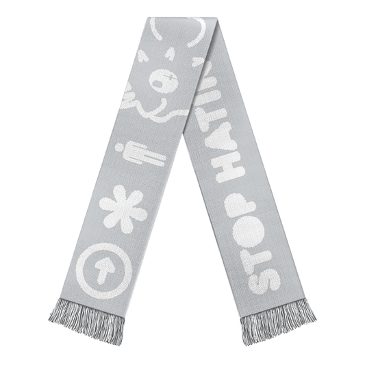 Fugu Scarf Grey/White